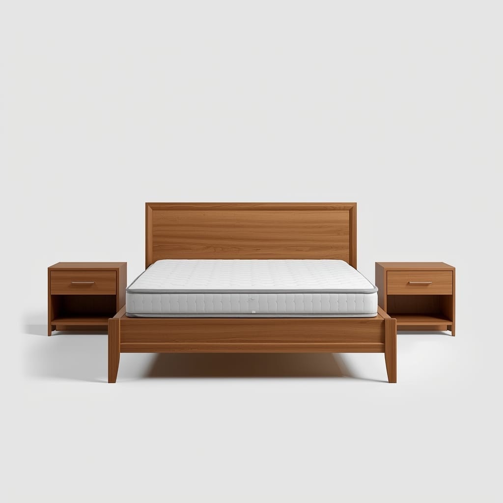 Wooden Bed Set